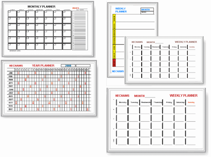 MAP PRINTED BOARDS AND PRINTED PLANNERS